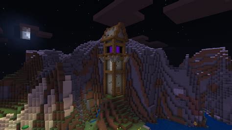 Finished My Nether Portal Tower Rminecraft