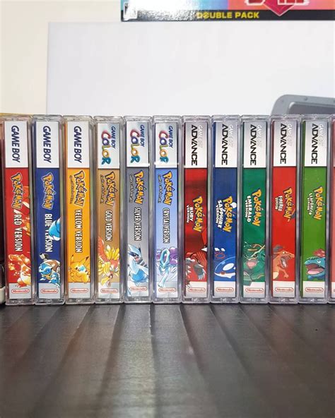 Listing For All 11 Gb Gba Pokemon Game Cases From Red To Leaf Etsy