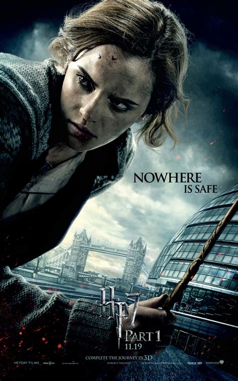Emma watson, daniel radcliffe, harry melling, helena bonham carter. the Deathly Hallows Part 1 Posters - Harry Potter Photo ...