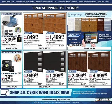 Local pick up, or speedy delivery, or two day shipping. Menards - Cyber Week Sale 2019 Current weekly ad 12/02 ...