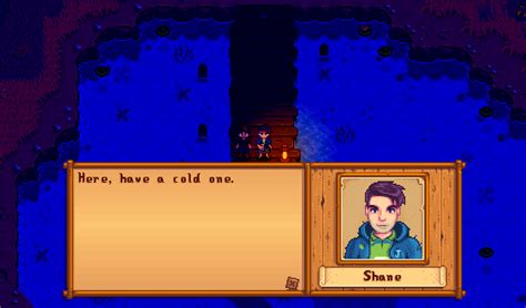 He spends most of his time at the stardrop saloon, drinking his troubles away. Shane | Stardew Valley Wiki | FANDOM powered by Wikia