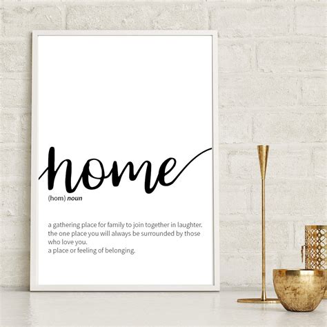 Get the best deals on quotes decorative posters & prints. Home Definition Print - Couture Moments