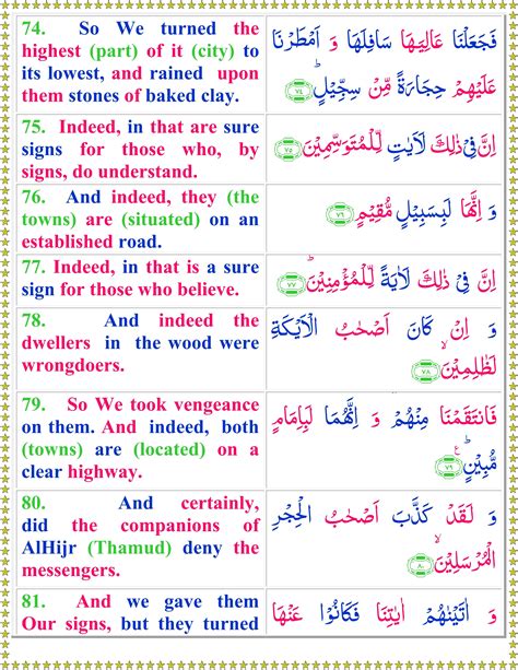 Read Surah Al Hijr With English Translation Page 2 Of 2 Quran O Sunnat