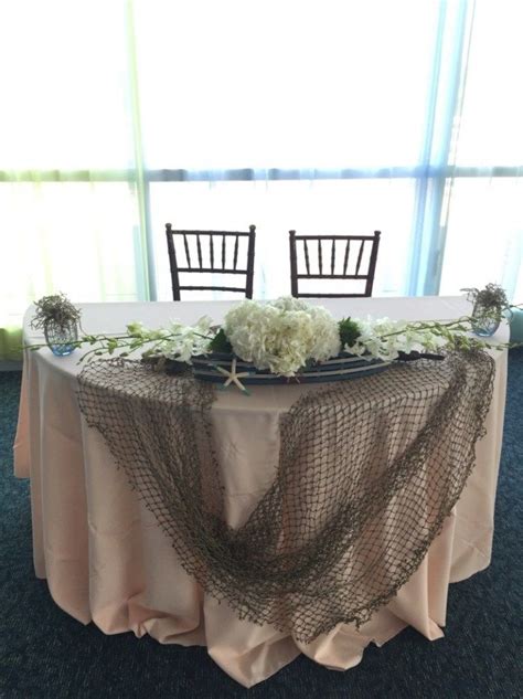 See more ideas about baby shower, beach baby showers, beach themed party. Sweetheart table beach nautical centerpiece my creation ...