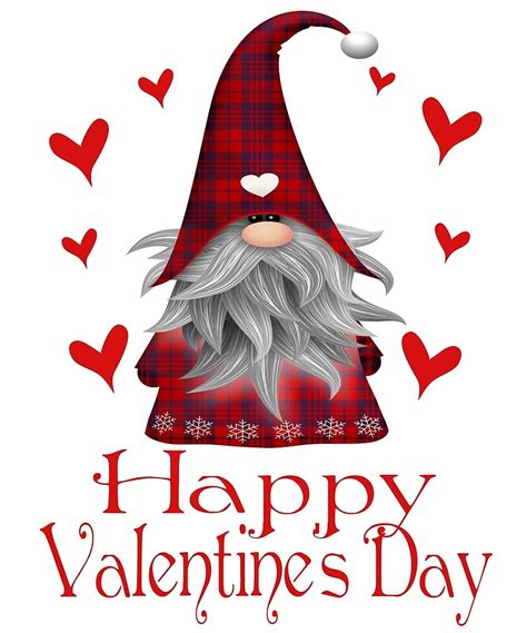 valentine gnome - Google Search | Happy valentines day, Valentine gnome, Happy valentine