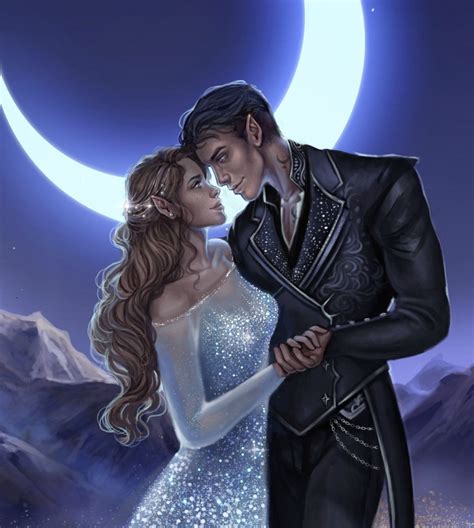 Starfall Feyre And Rhysand Art By Janarunneck On Instagram Feyre And Rhysand A Court Of
