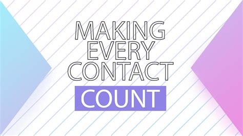 Mecc Making Every Contact Count Youtube