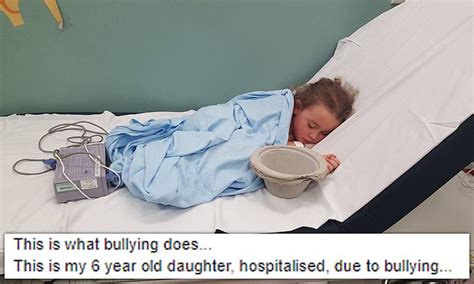 Mother Shares Photo Of Her Daughter In Hospital After Bullying Drives Six Year Old To Become Ill