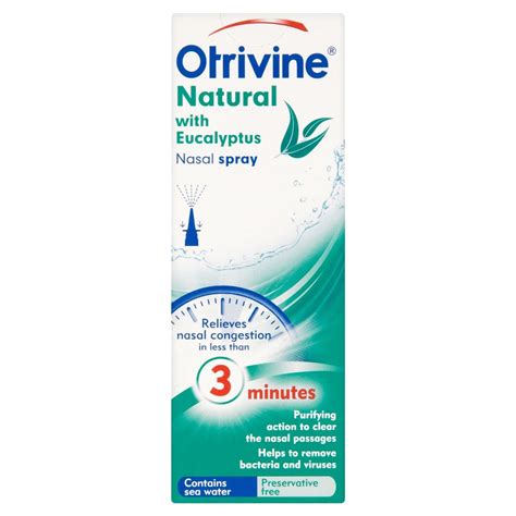 Otrivine Natural With Eucalyptus Nasal Spray 20ml Medicine Marketplace