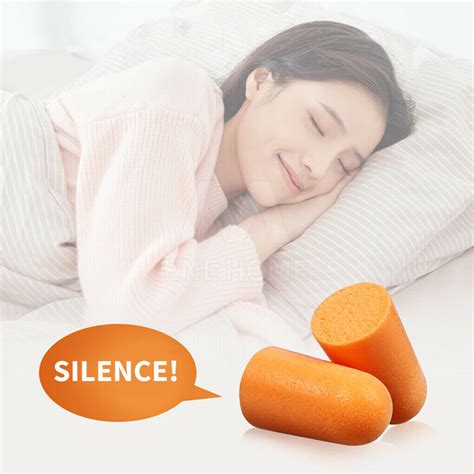 5 200 Pairs 3m 1100 Disposable Foam Ear Plug Noise Reducer Individual