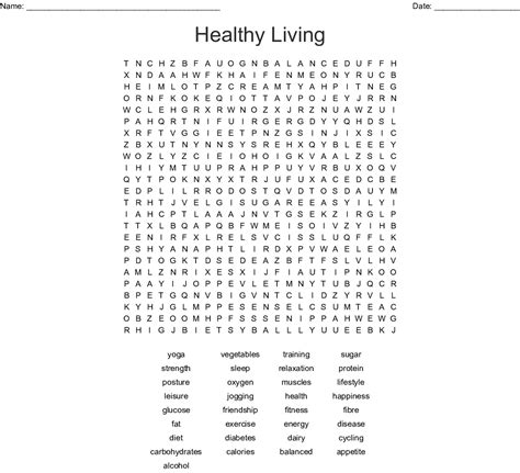 Healthy Food Word Search Free Printable Word Search Printable