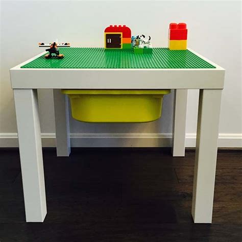 The Handmade Lego Table With Storage Bin Unleashes Your Childrens