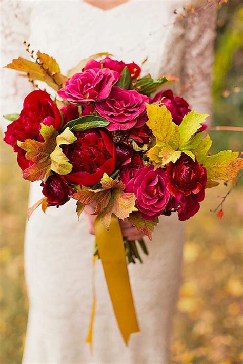 50 Fall Wedding Bouquets For Autumn Brides Page 5 Hi Miss Puff