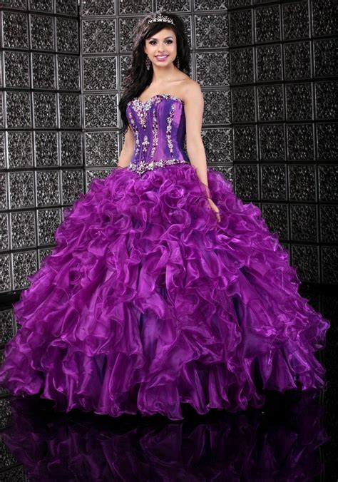Q By Davinci Quinceanera Dress Style 80109 Ball Gowns Prom Cheap Quinceanera Dresses Purple