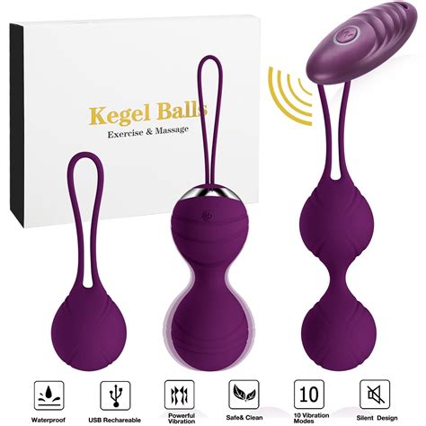 Abandship 2 In 1 Kegel Balls Kit Massager Ben Wa Balls For Women And Silicone Wireless Remote