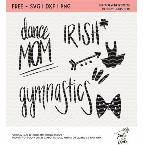 More design resources by the silhouette queen. Free Dance SVG, DXF and PNG Files - Cut Files for ...