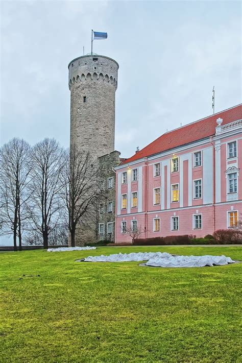 Toompea Castle And Parliament Building In Tallinn In Estonia Stock