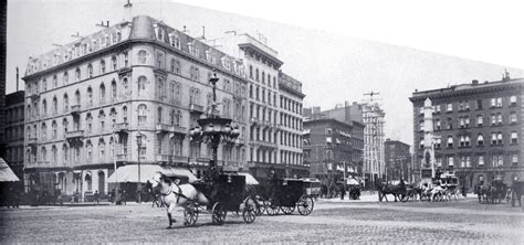 Broadway Old Hotels New York City 1880s