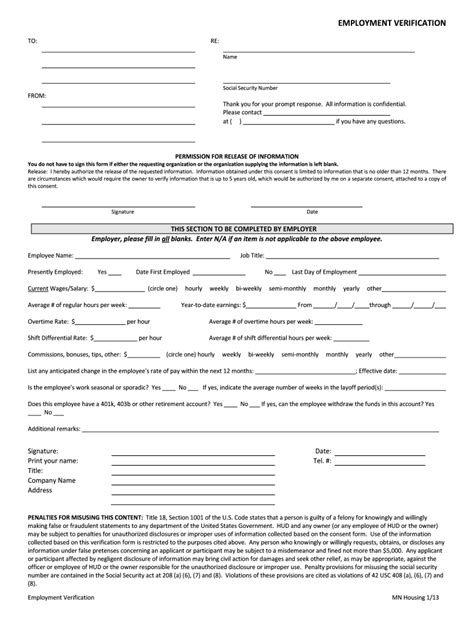 Employment Verification Form Wisconsin Fill Online
