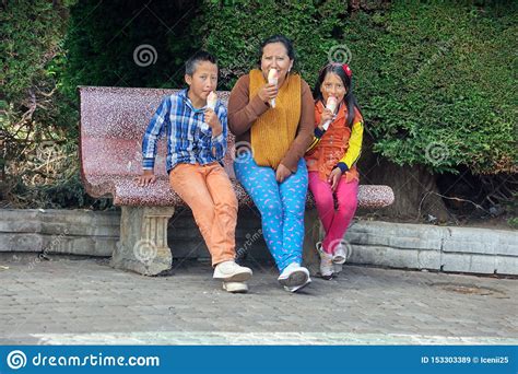 Polish your personal project or design with these ice cream cones transparent png images, make it even more personalized and more attractive. Family Eating Ice Cream On A Bench Editorial Stock Image ...