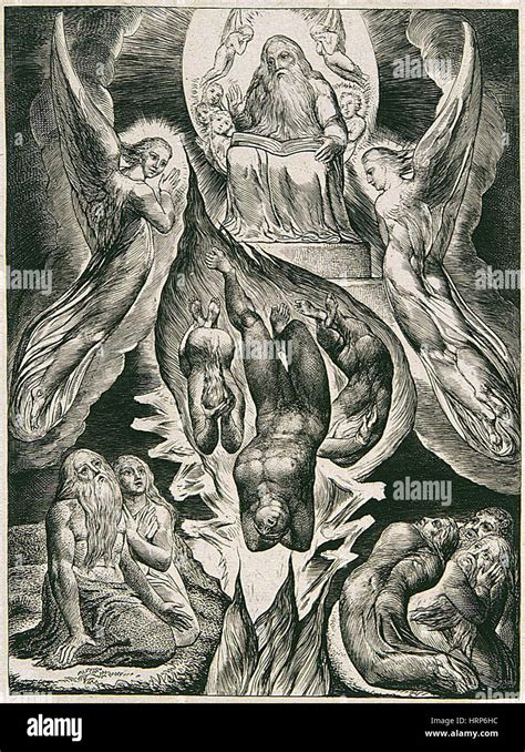 William Blakes Der Fall Des Satans Stockfotografie Alamy