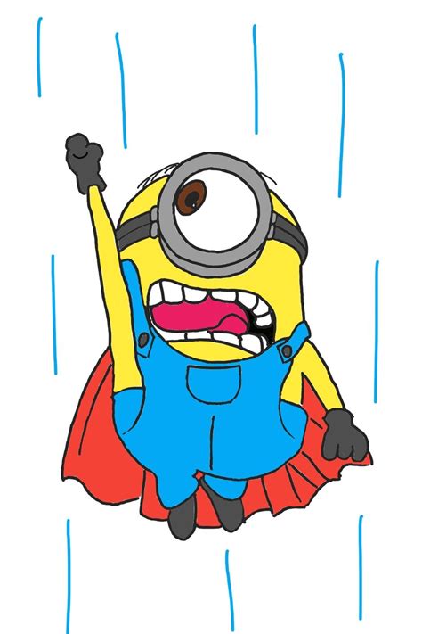 Minions Superman Minion Art Minion Drawing Minion Painting