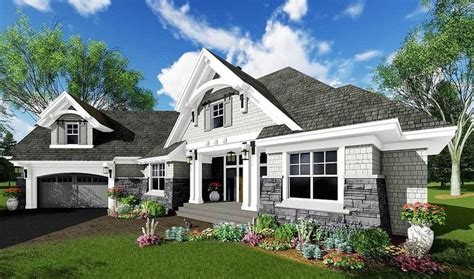 Plan 14649rk Craftsman House Plan With Home Office Flex Space And An
