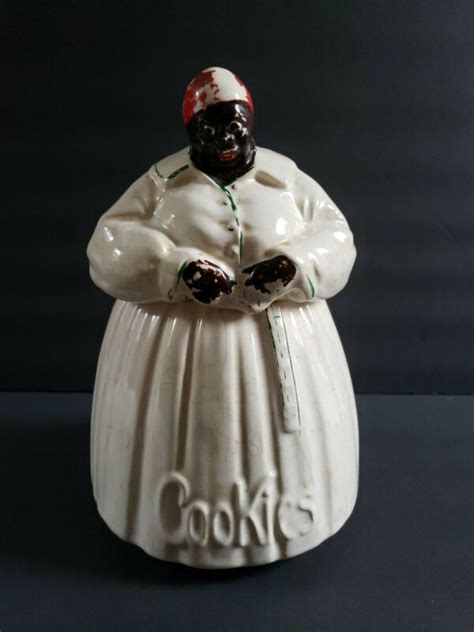 Vintage 1940s Original Mccoy Mammy Aunt Jemima Cookie Jar Black