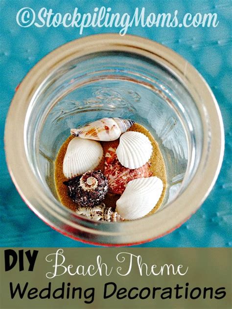 10% of profits support beach cleanups and ocean animals. DIY Beach Theme Wedding Decorations