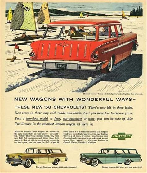 58 Chevrolet Station Wagons Vintage Soul Vintage Ads Old