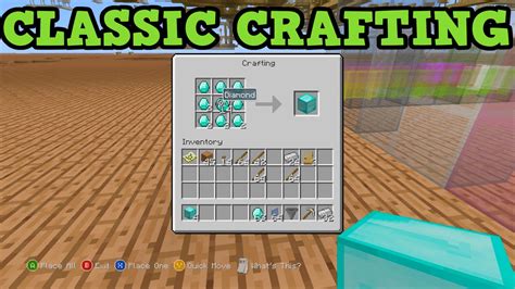 Minecraft Xbox 360 Ps3 How To Use Classic Crafting Guide Youtube