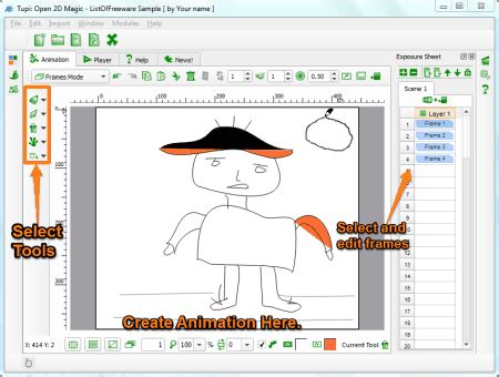On hover draw interaction option. 5 Best Free 2D Animation Software For Windows