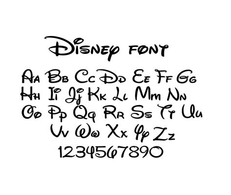 Free Disney Front Svg Files For Silhouette Disney Font Download For