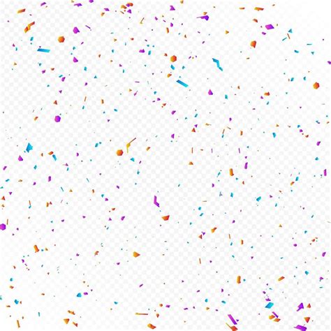 Colorful Birthday Confetti Vector And On Transparent Background 7716718