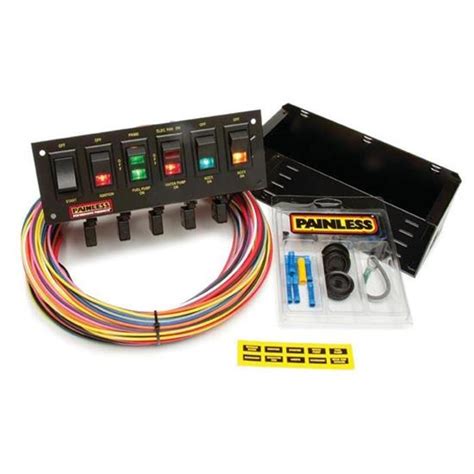 Painless Wiring 50305 6 Switch Rocker Circuit Breaker Panel