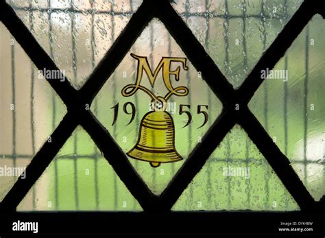 Michael Farrar Bell Stained Glass Signature St Nicholas Church Little Horwood