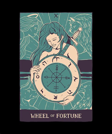 Wheel Of Fortune Tarot Card T Digital Art By Philip Anders