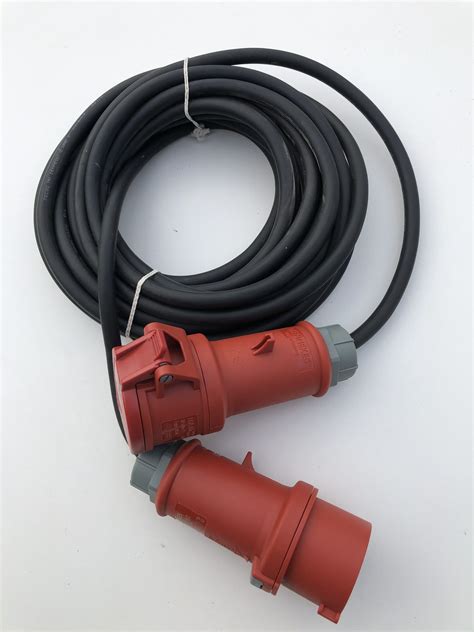 Verlengkabel 400 Volt 5-polig/16 Ampere 10 Meter | Vaesco