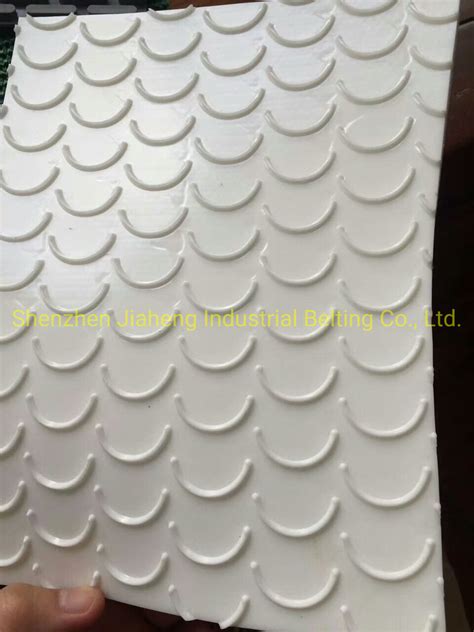 High Grip Crescent Pattern Conveyor Belt White Food Grade China