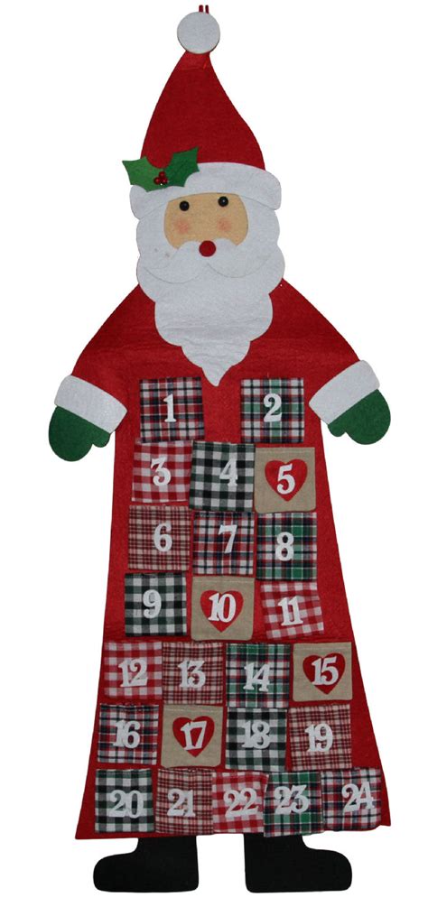 Dafür kann man es als kalender aufhängen und die einzelnen. Megashop 2000 - Adventskalender Nikolaus aus Filz zum ...