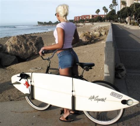 Surfboard Side Rack For Bike