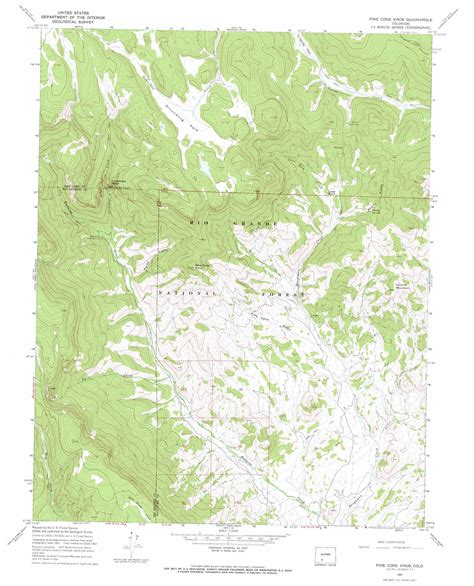 Pine Cone Knob Topographic Map 1 24 000 Scale Colorado