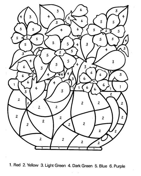 Free Printable Color By Number Coloring Pages Best Coloring Pages For