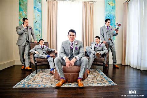 Groomsmen Sit In Lobby Weddingphotography From