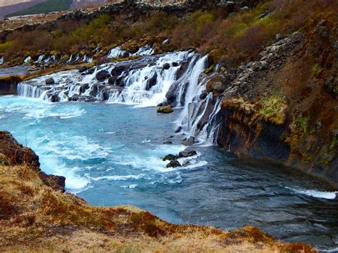 Island Hraunfossar Foto And Bild Natur Landschaft Fluss Bilder Auf