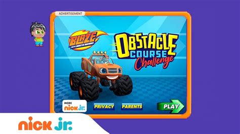 Blaze And The Monster Machines Obstacle Course Challenge Game