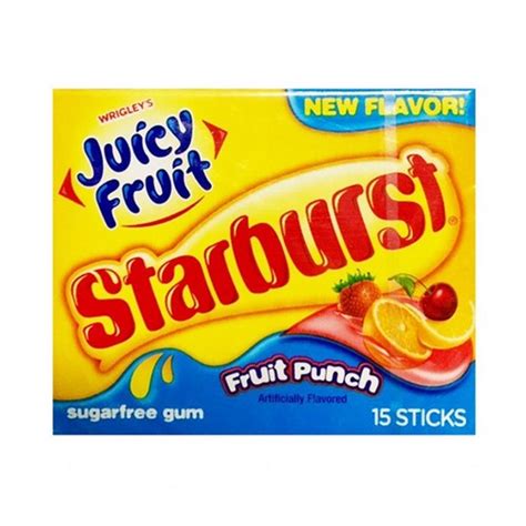 Juicy Fruit Starburst Fruit Punch Hana Food Distributors Inc