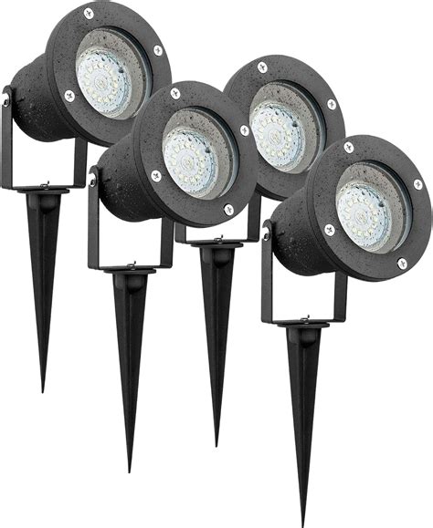 Sebson® 4x Led Garden Spike Lights Mains Powered Outdoor Light Ip65
