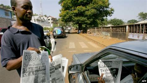 Newspaper Seller In Freetown The Sierra Leone Telegraph