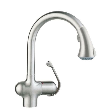 Grohe Ladylux Cafe Single Handle Pull Down Sprayer Kitchen Faucet In